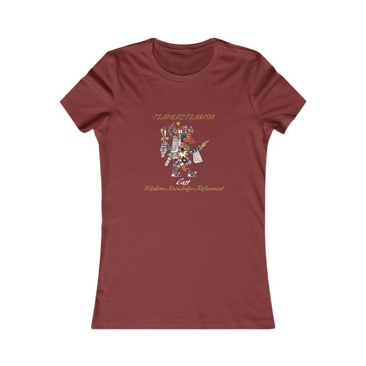 Camiseta favorita de mujer Tlahuiztlampa Quetzalcoatl| dirección este| danza azteca| danza azteca| ropa| ropa| camiseta | Tee