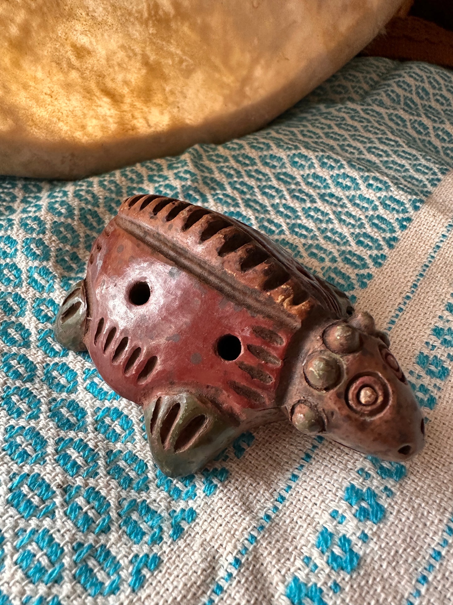Cuetzpalli Lizard Silbato Flute