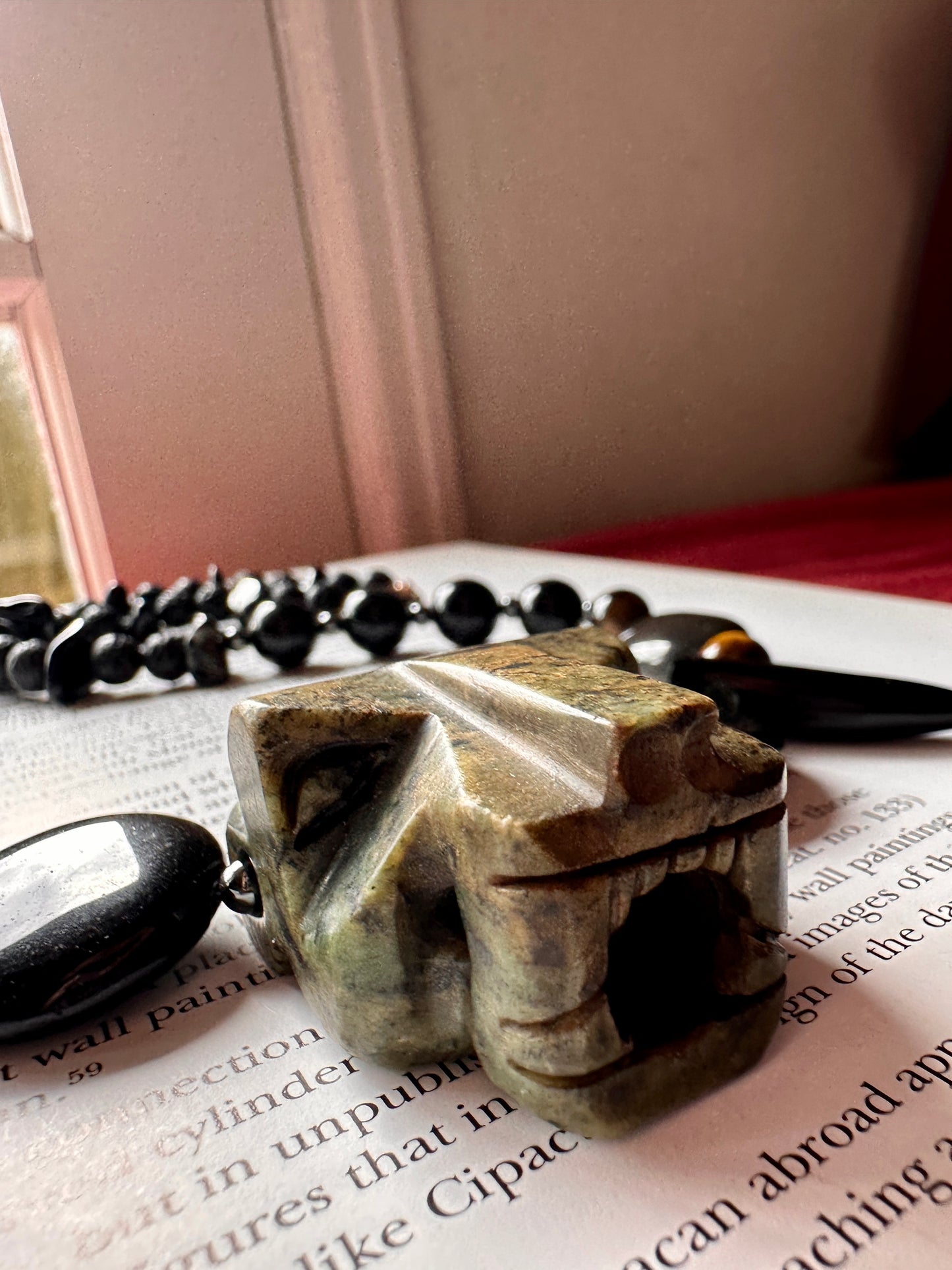 ocelotl Jaguar jade necklace