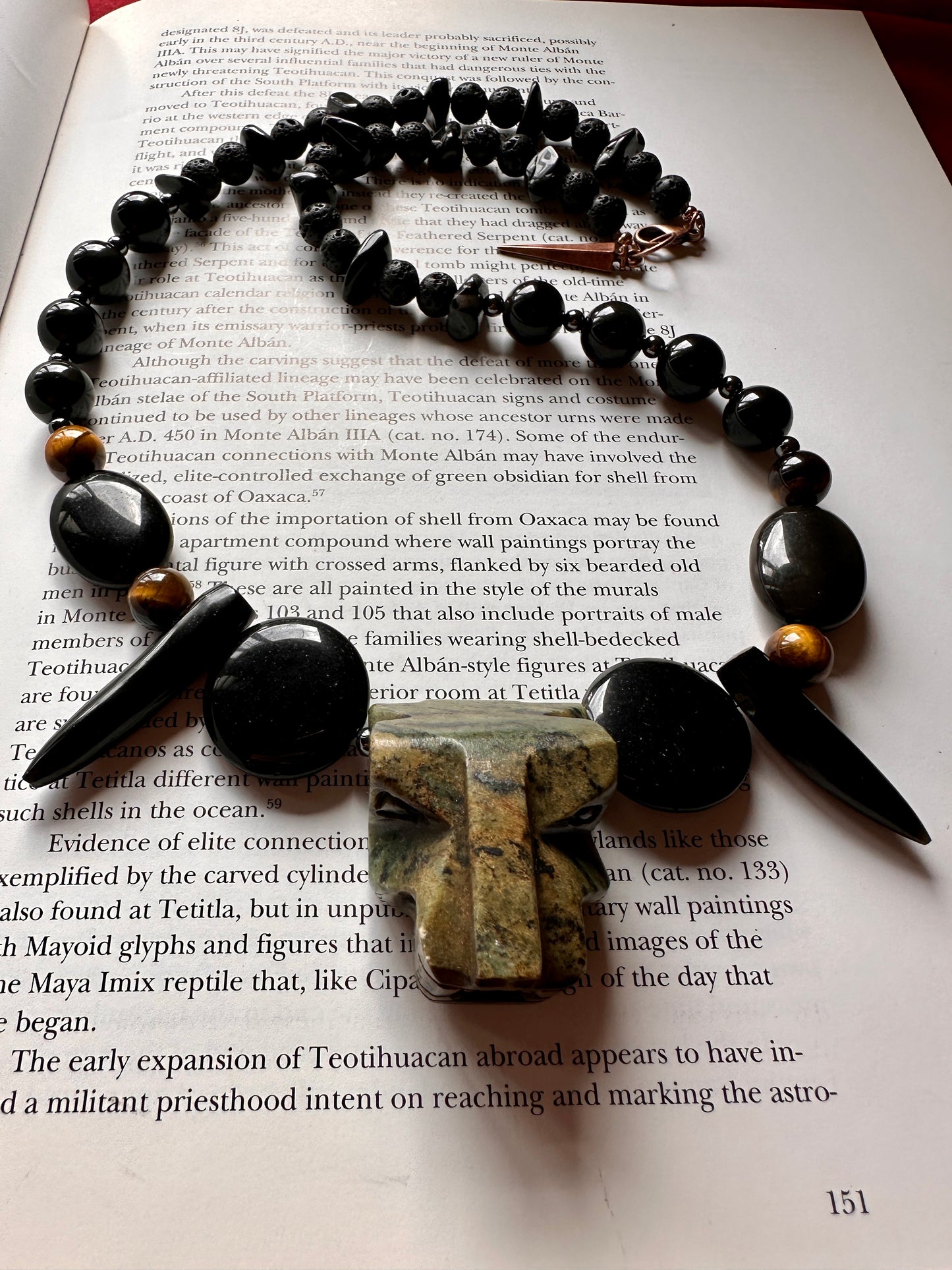 ocelotl Jaguar jade necklace