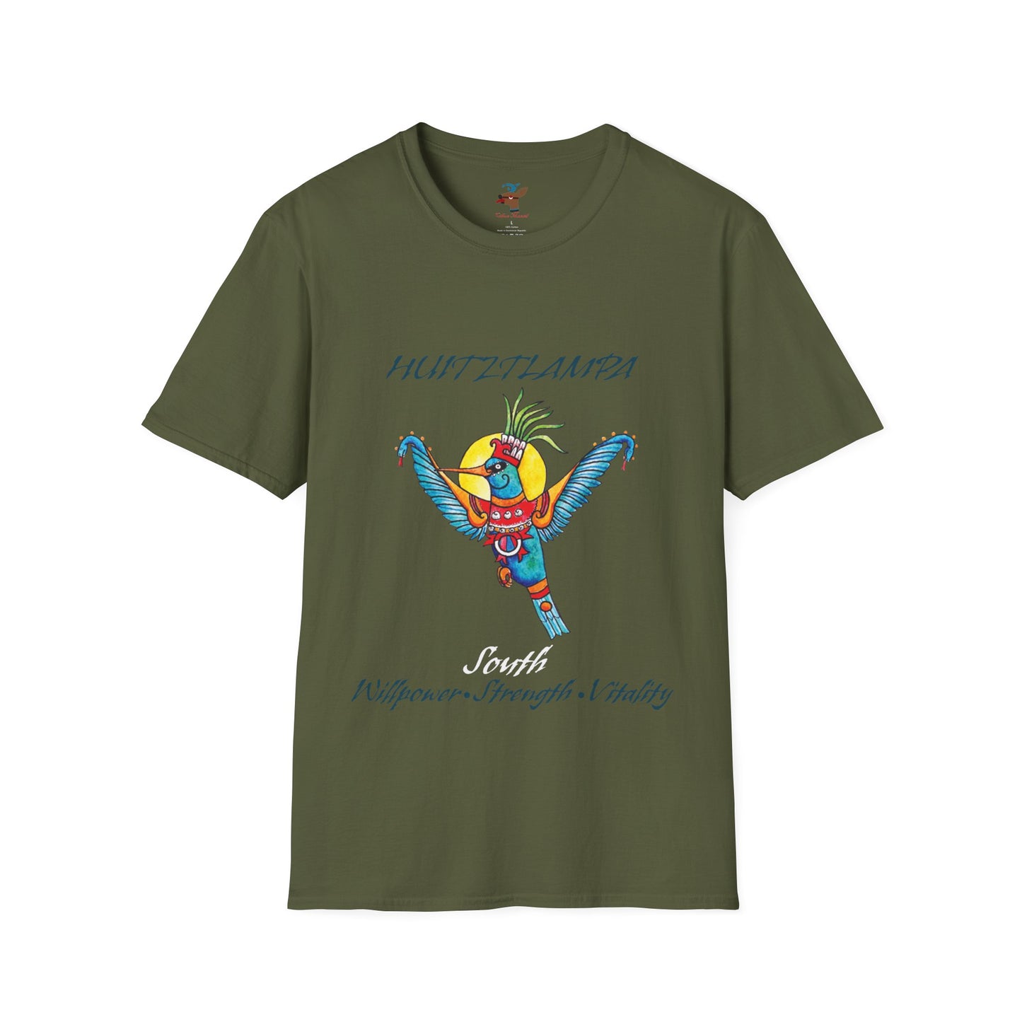 Huitztlampa Huitzilopochtli Unisex Softstyle T-Shirt| east direction| aztec dance| danza azteca| apparel| clothing| tshirt