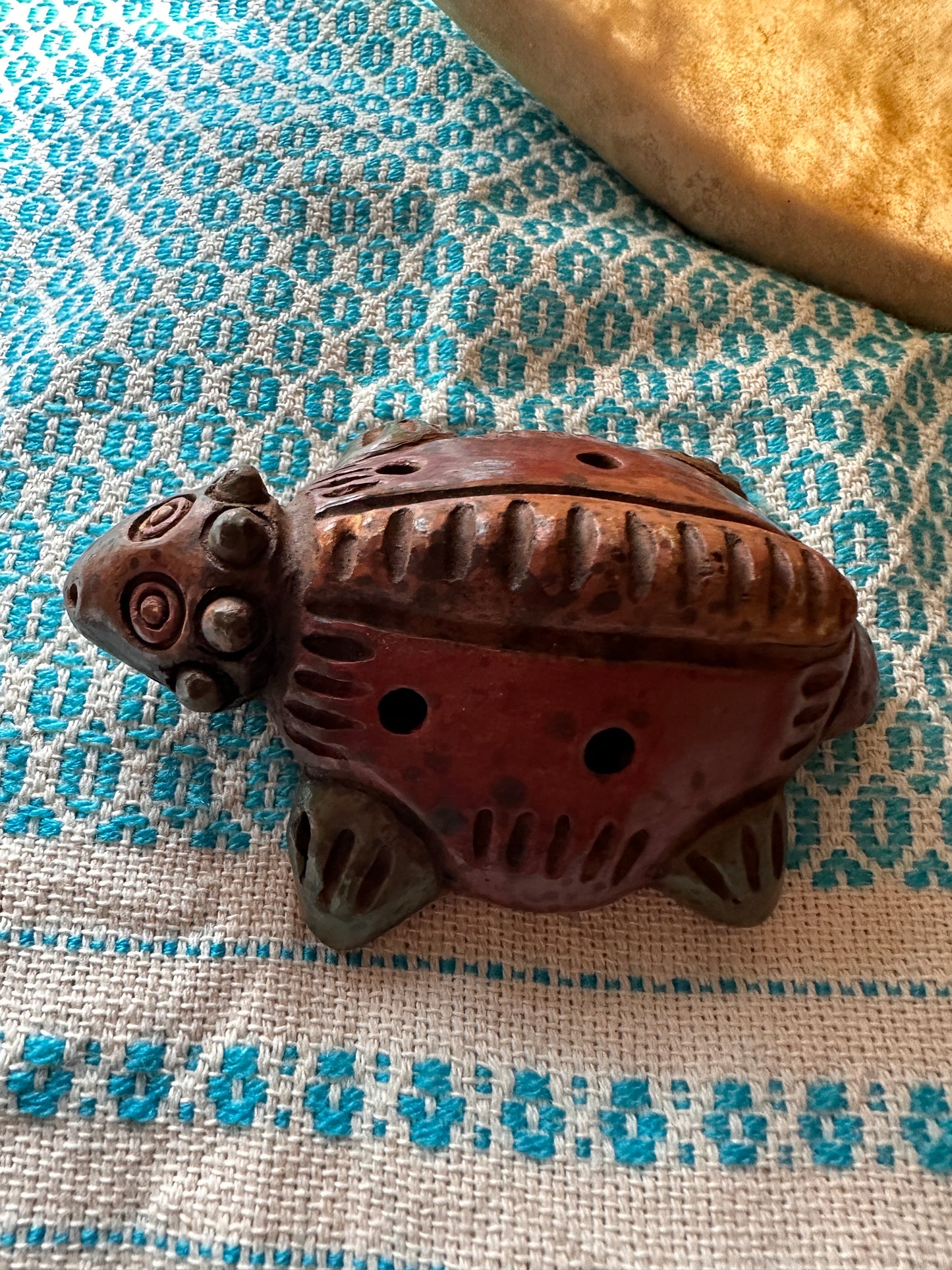 Cuetzpalli Lizard Silbato Flute