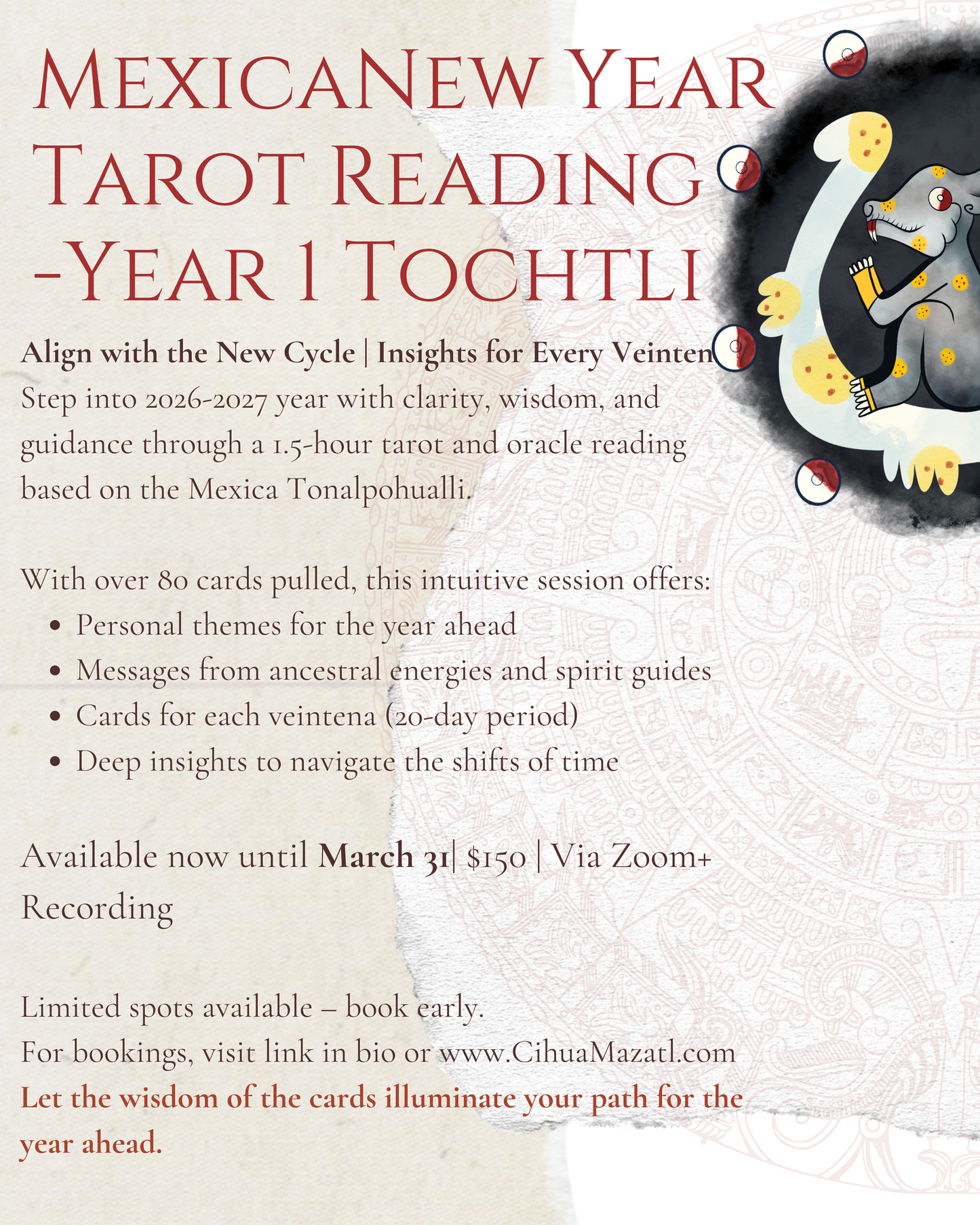 Mexica New Year Card Appointment