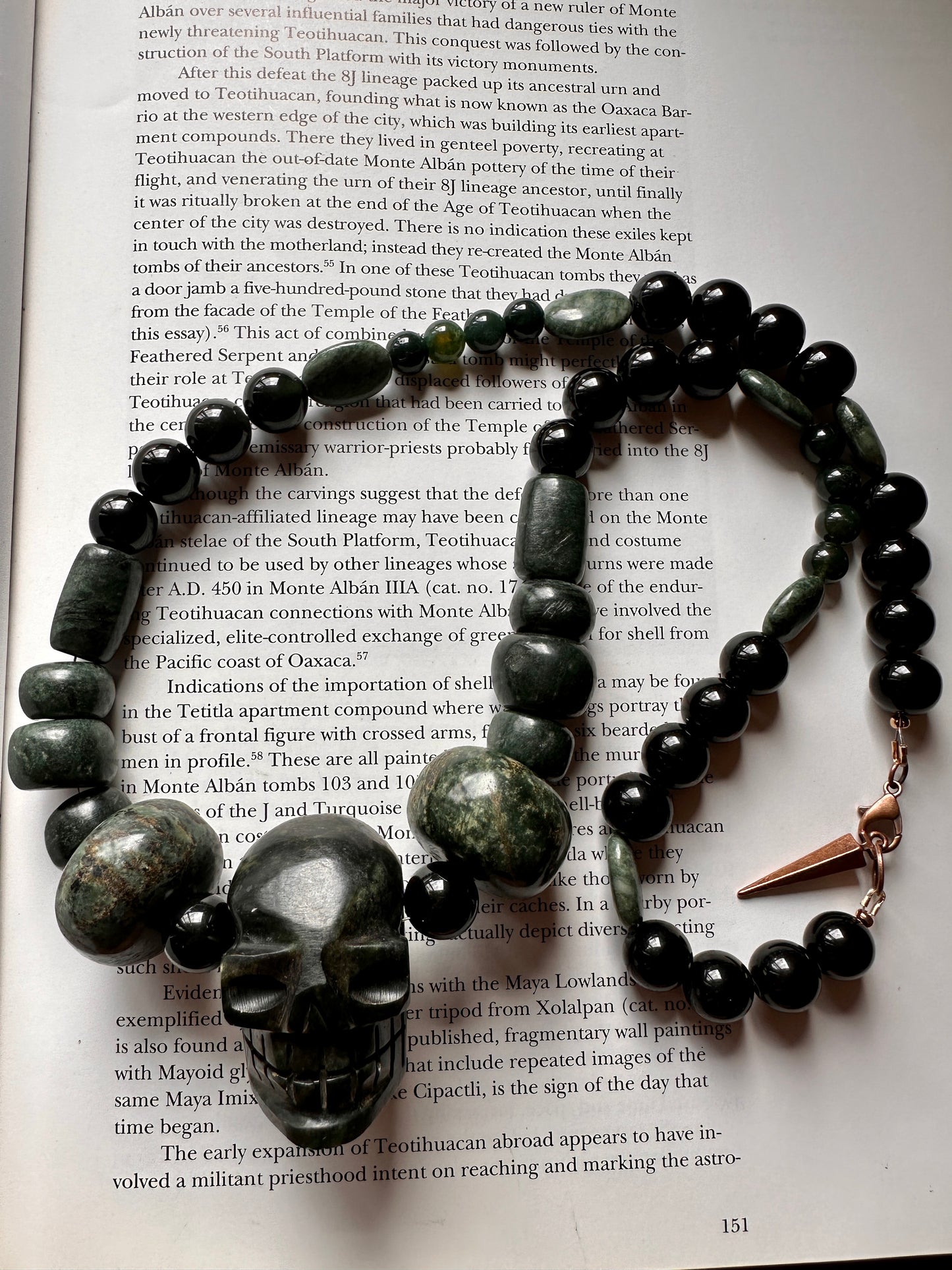 Jade Skull necklace