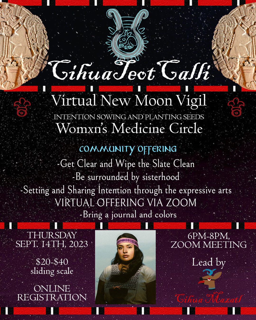 New Moon Cihuateotcalli Virtual Circle