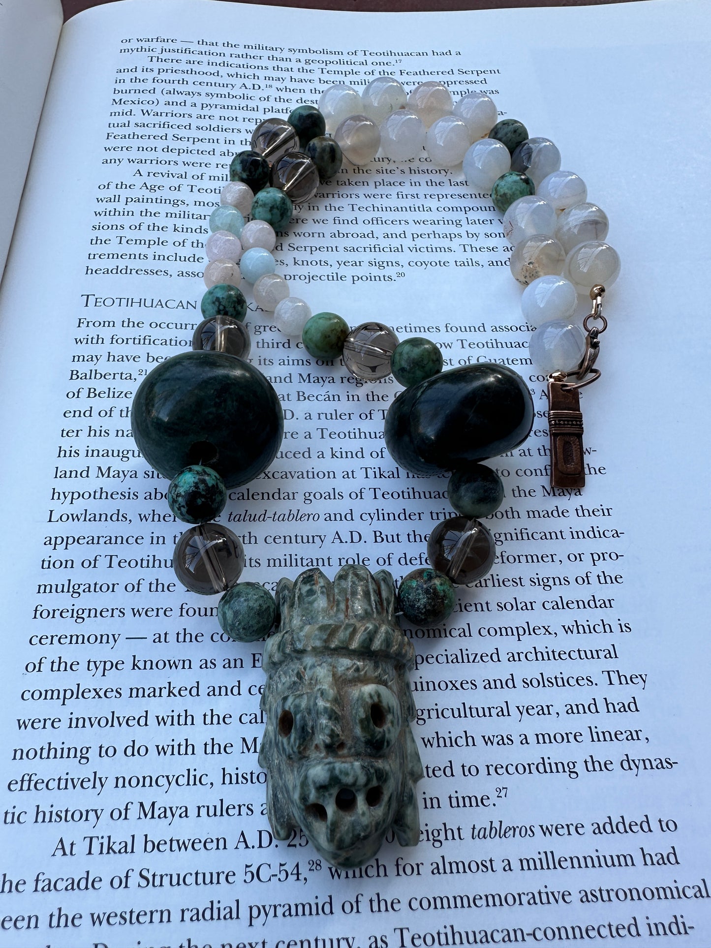 Jaguar Jade Tlaloc necklace