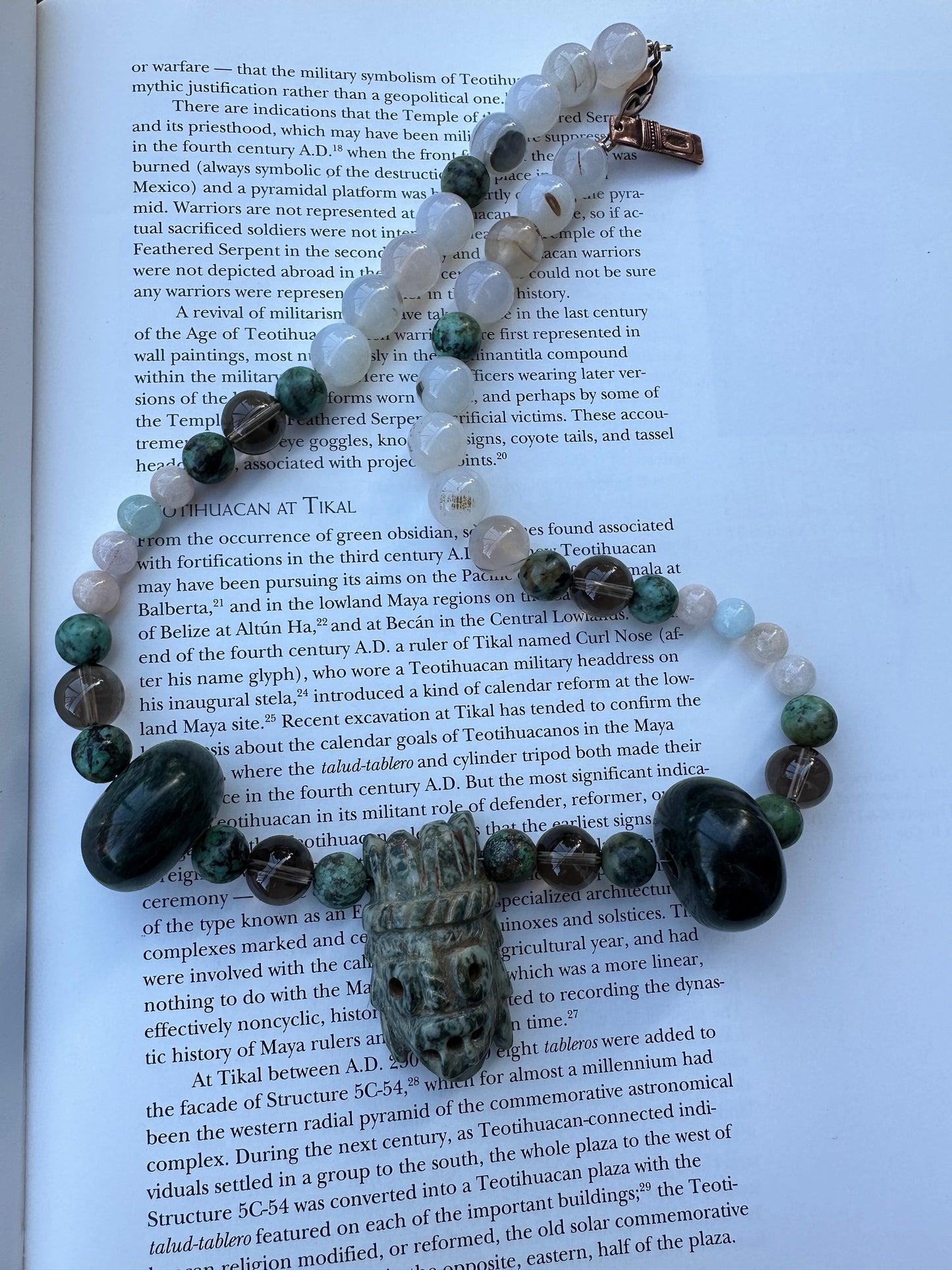 Jaguar Jade Tlaloc necklace