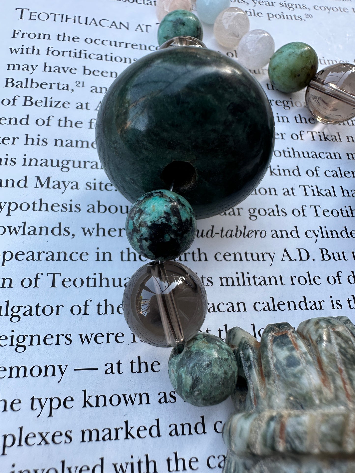 Jaguar Jade Tlaloc necklace