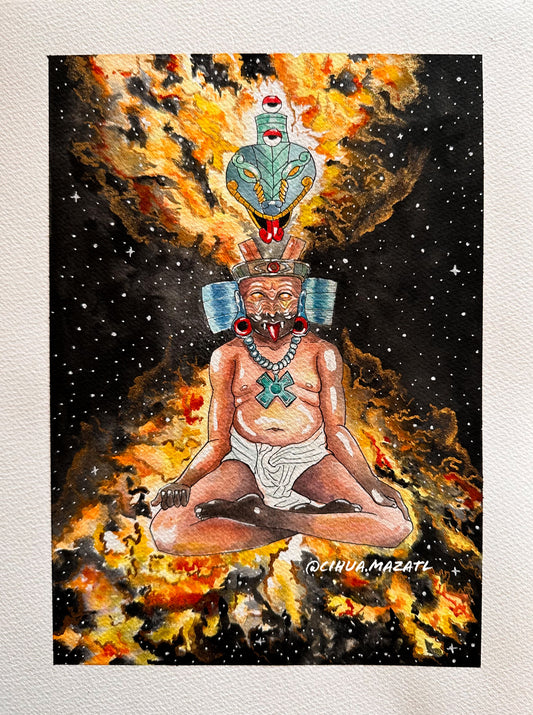 Huehueteotl Art Print