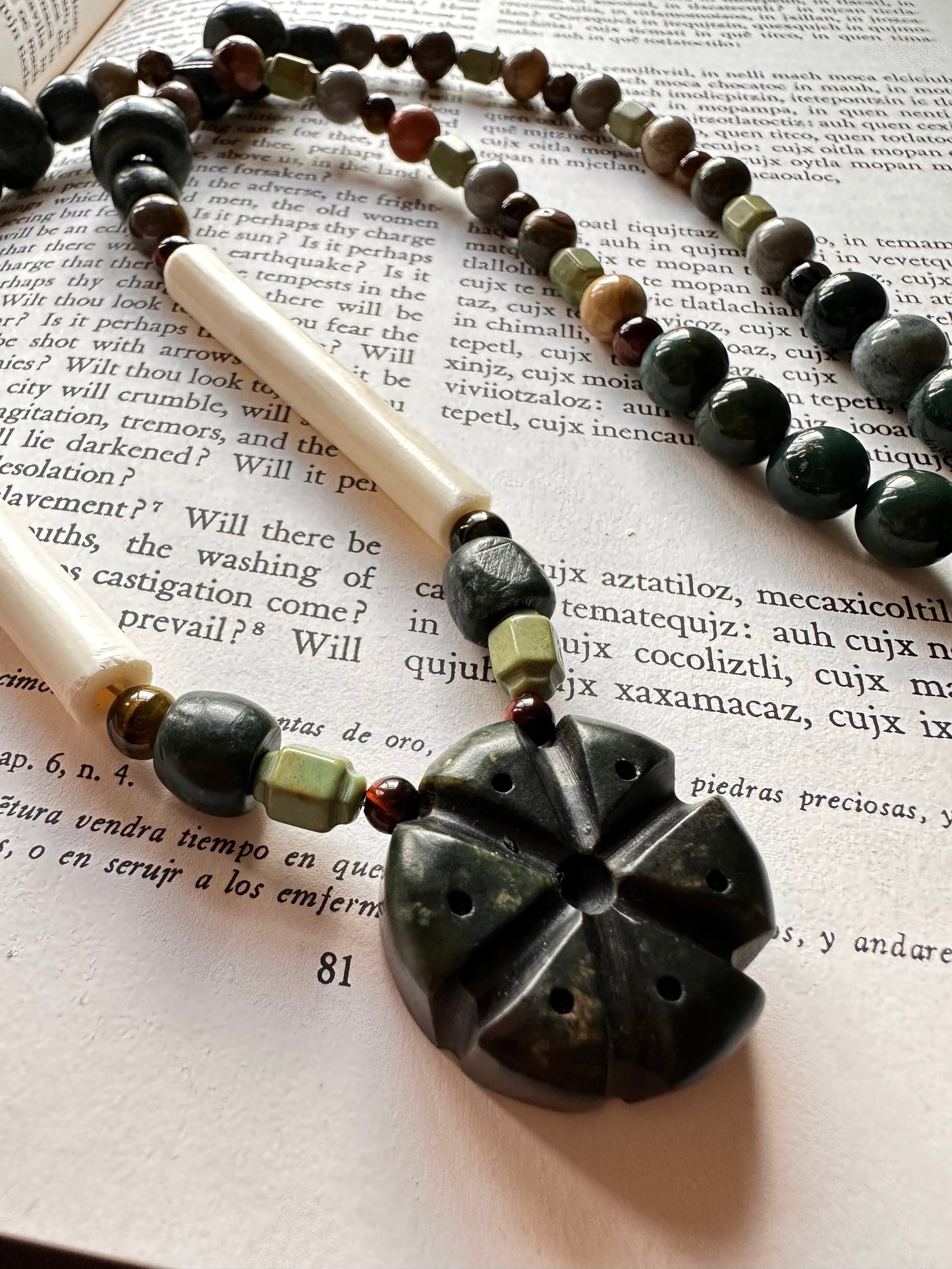 Peyote Hikuri jade necklace