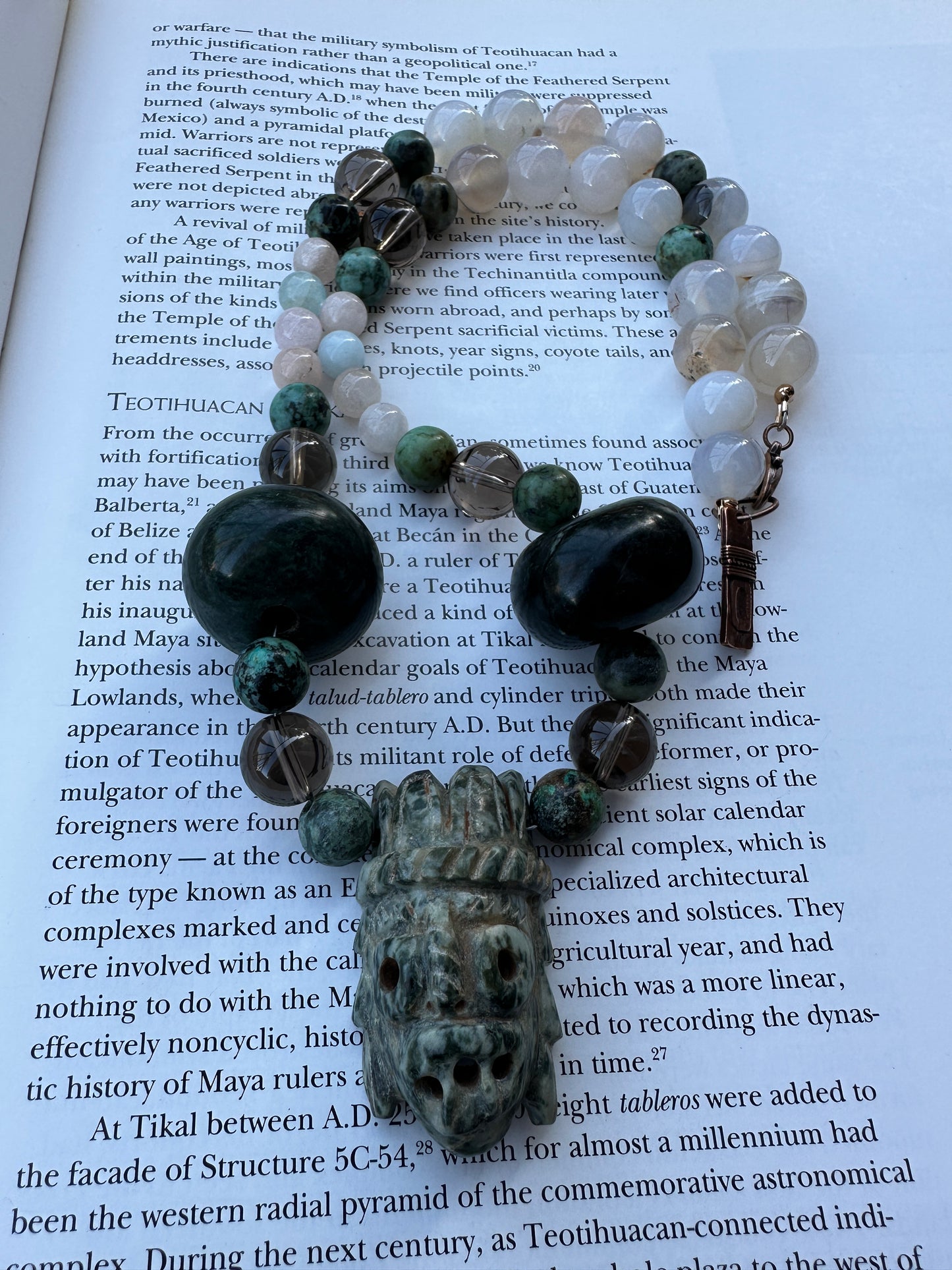Jaguar Jade Tlaloc necklace