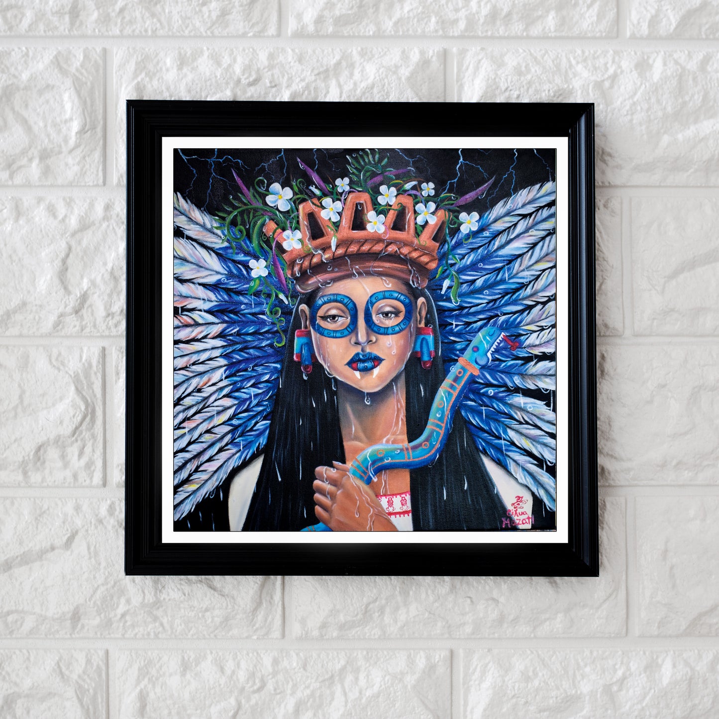 Rain of Tlaloc Signed Art Print 8"X8"