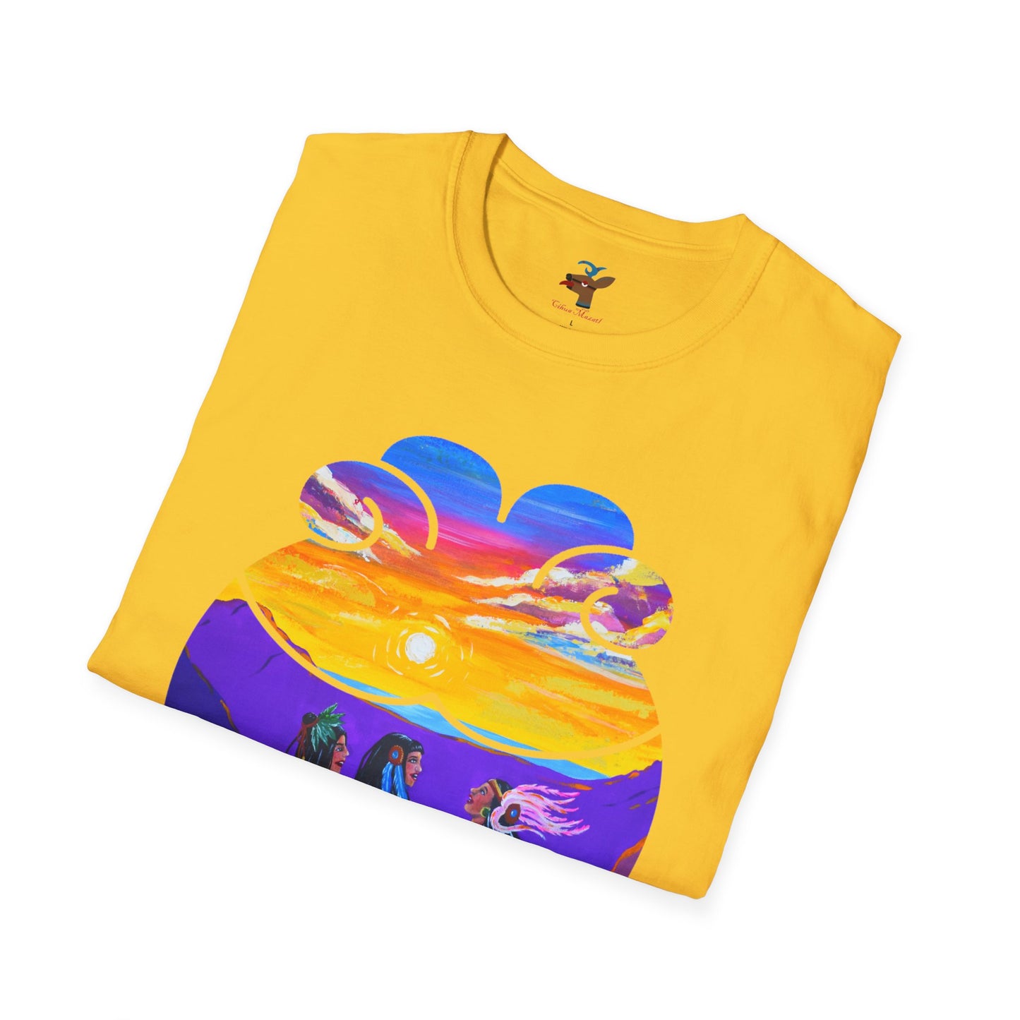 Camiseta unisex de estilo suave Amistad | Amistad azteca | Calpulli | Yollotl | Danza Azteca | Indígena | Danza azteca | Ropa | Ropa