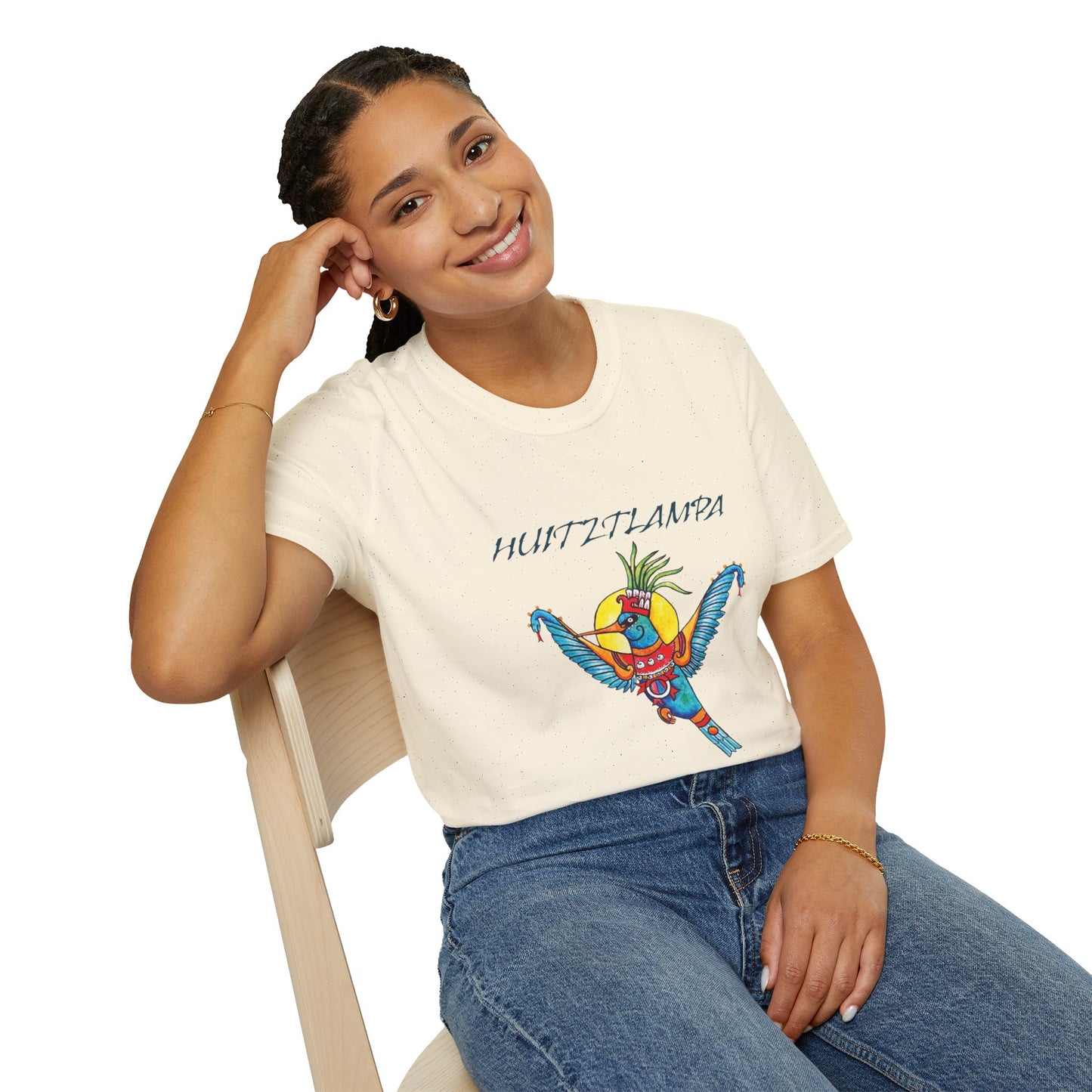 Huitztlampa Huitzilopochtli Unisex Softstyle T-Shirt| east direction| aztec dance| danza azteca| apparel| clothing| tshirt