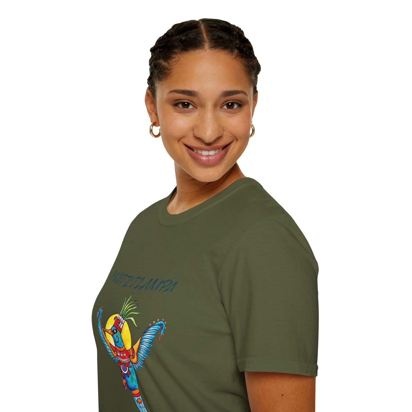 Huitztlampa Huitzilopochtli Unisex Softstyle T-Shirt| east direction| aztec dance| danza azteca| apparel| clothing| tshirt