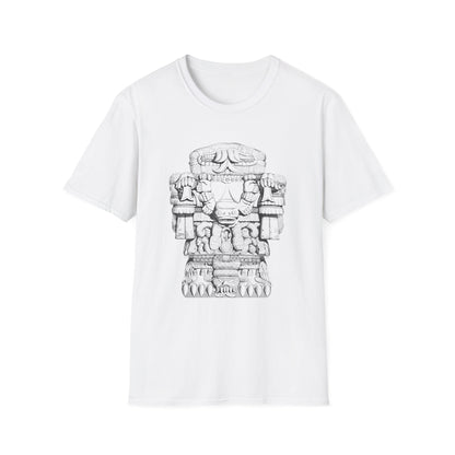 Coatlicue Tonantzin T-Shirt – Ancient Mesoamerican Glyph Illustration Tee