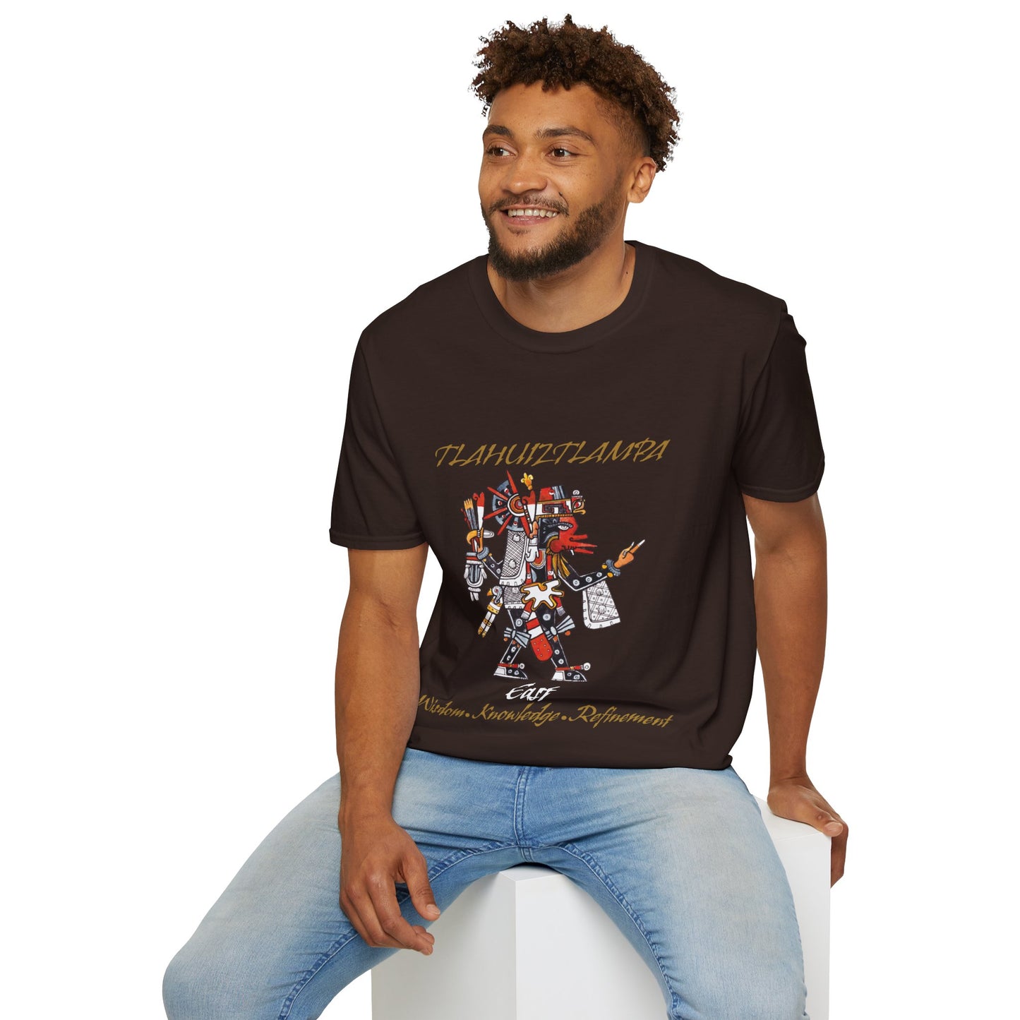 Camiseta unisex estilo suave Tlahuiztlampa Quetzalcoatl | dirección este | danza azteca | danza azteca | ropa | ropa | camiseta
