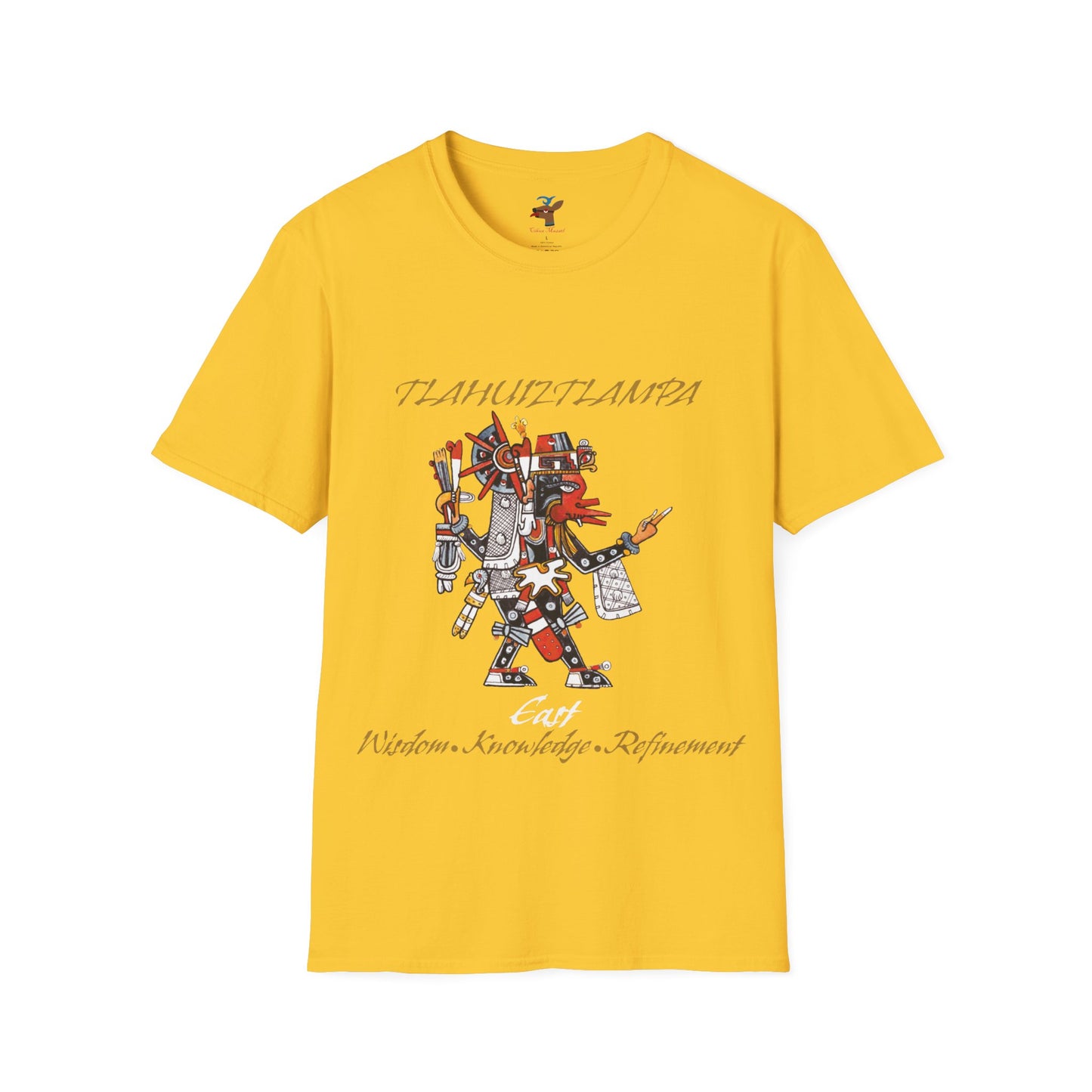 Camiseta unisex estilo suave Tlahuiztlampa Quetzalcoatl | dirección este | danza azteca | danza azteca | ropa | ropa | camiseta