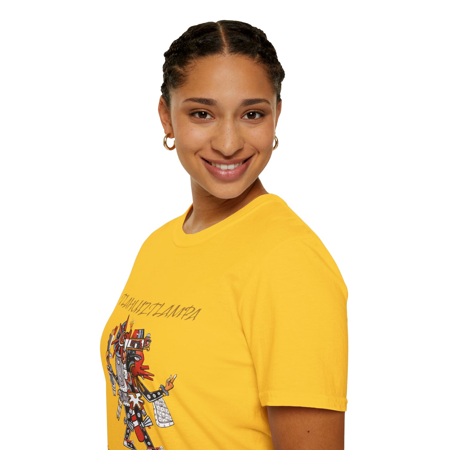 Camiseta unisex estilo suave Tlahuiztlampa Quetzalcoatl | dirección este | danza azteca | danza azteca | ropa | ropa | camiseta