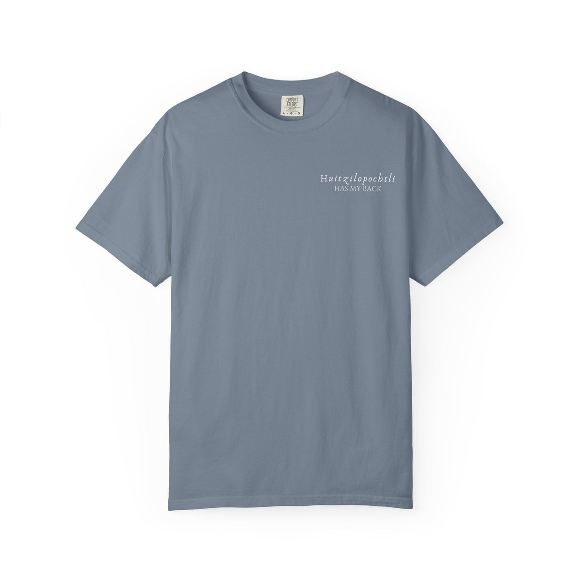 Huitzilopochtli has my back-Aztec Warrior Graphic T-Shirt — Vintage Mesoamerican God Design