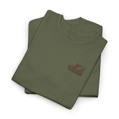 Cipactli Crocodile Tonalli Embroidered Design T-Shirt