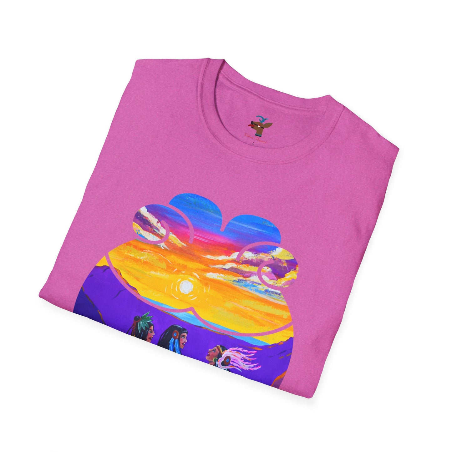 Camiseta unisex de estilo suave Amistad | Amistad azteca | Calpulli | Yollotl | Danza Azteca | Indígena | Danza azteca | Ropa | Ropa
