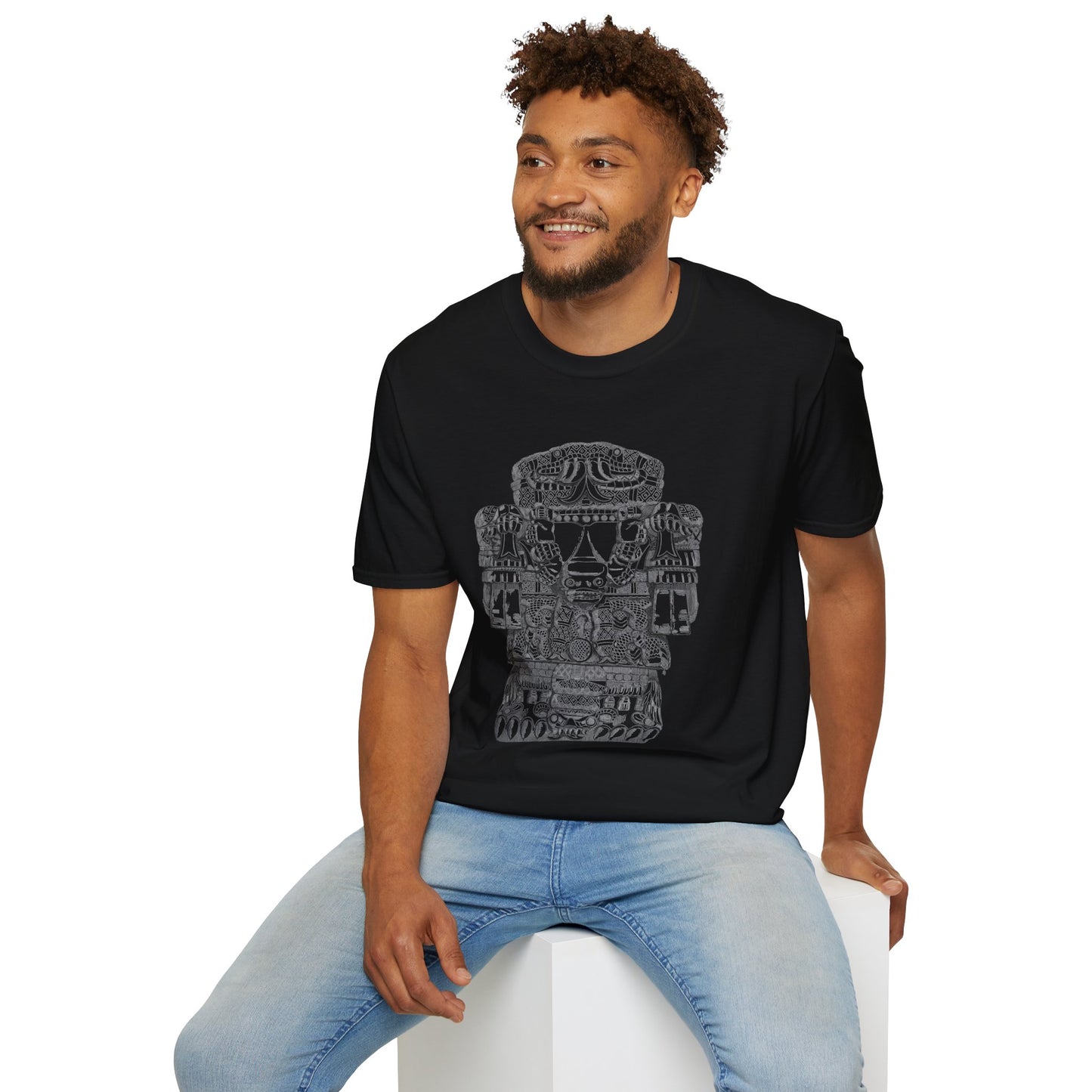 Coatlicue Tonantzin T-Shirt – Ancient Mesoamerican Glyph Illustration Tee