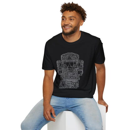 Coatlicue Tonantzin T-Shirt – Ancient Mesoamerican Glyph Illustration Tee
