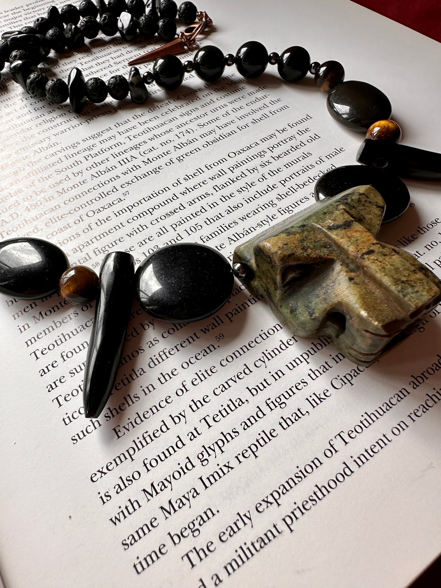 ocelotl Jaguar jade necklace