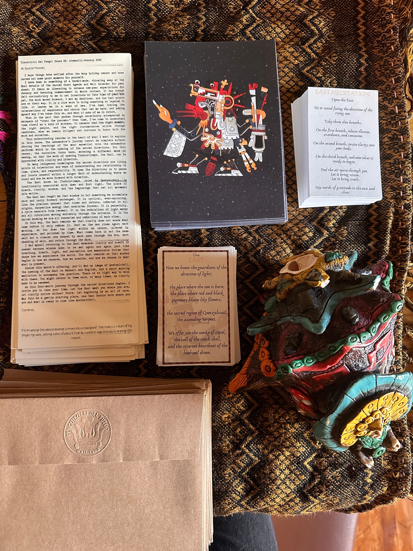 Tlacuilolli Del Fuego Mail Club Subscription| snail mail| art mail