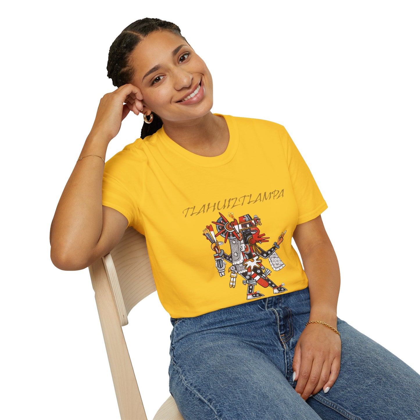 Camiseta unisex estilo suave Tlahuiztlampa Quetzalcoatl | dirección este | danza azteca | danza azteca | ropa | ropa | camiseta
