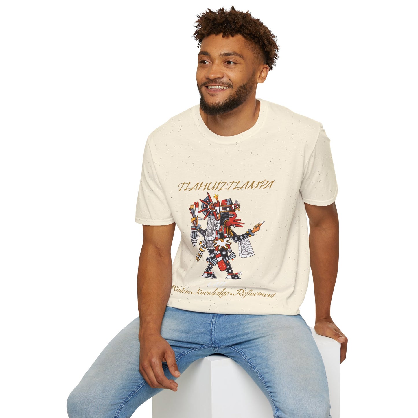Camiseta unisex estilo suave Tlahuiztlampa Quetzalcoatl | dirección este | danza azteca | danza azteca | ropa | ropa | camiseta
