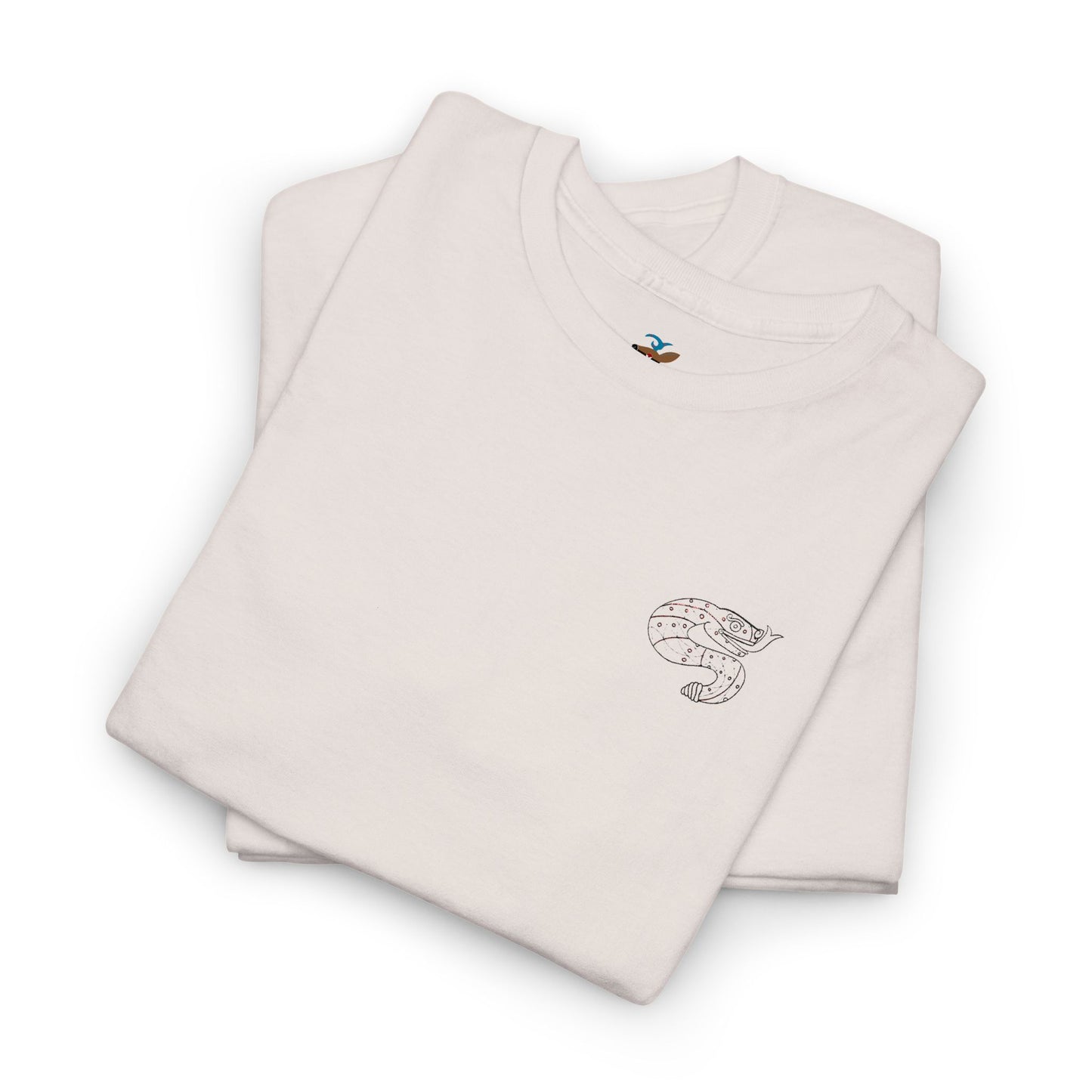 Coatl Snake Tonalli Embroidered Design T-Shirt