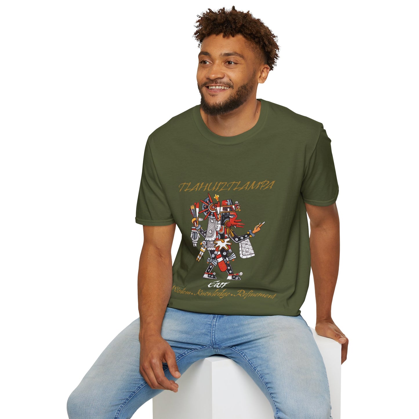 Camiseta unisex estilo suave Tlahuiztlampa Quetzalcoatl | dirección este | danza azteca | danza azteca | ropa | ropa | camiseta