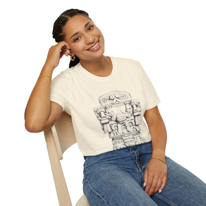 Coatlicue Tonantzin T-Shirt – Ancient Mesoamerican Glyph Illustration Tee