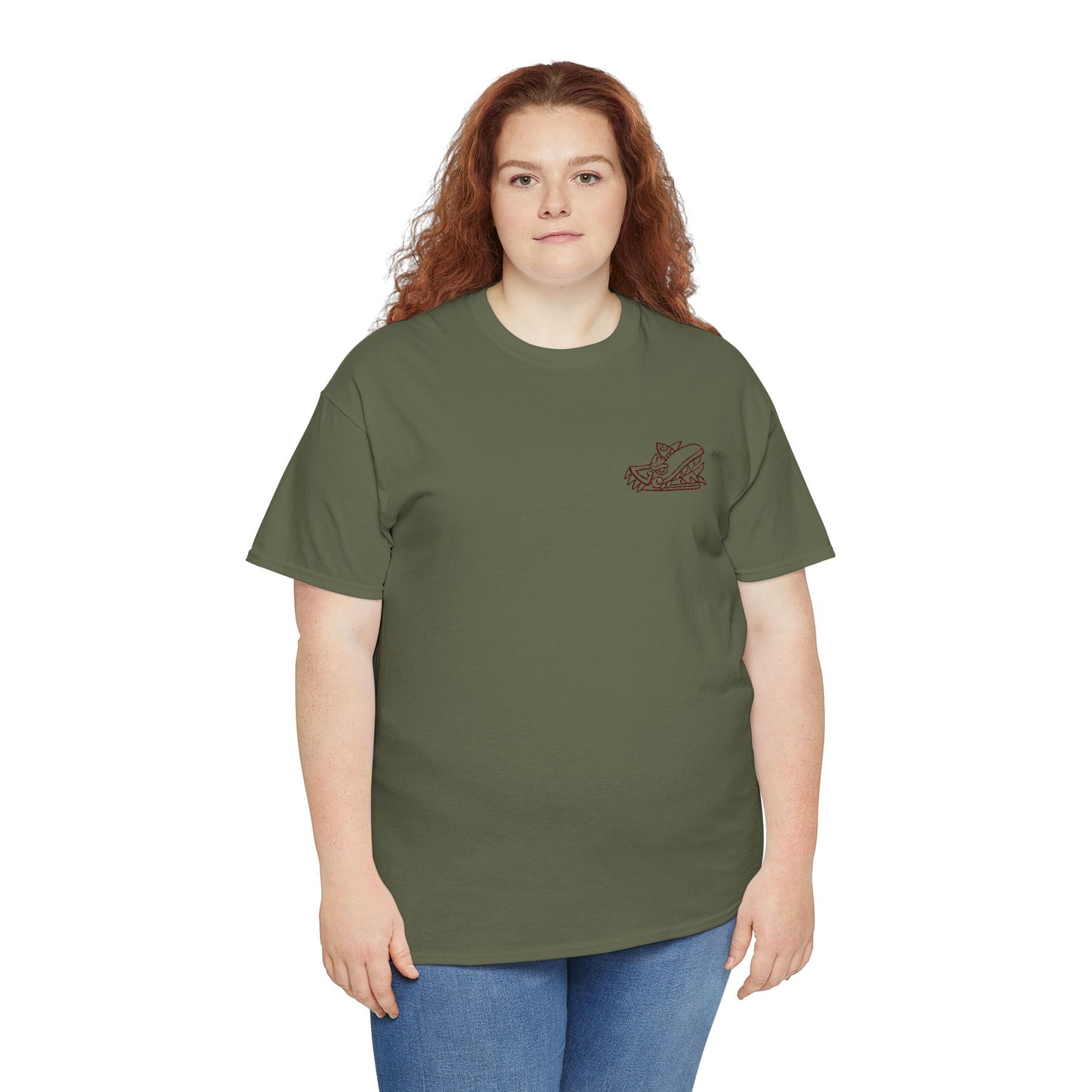 Cipactli Crocodile Tonalli Embroidered Design T-Shirt