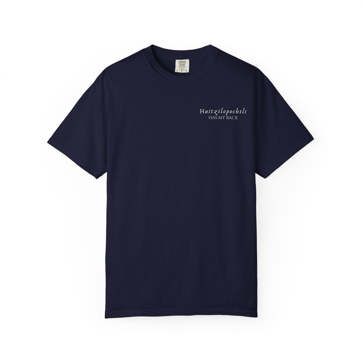 Huitzilopochtli has my back-Aztec Warrior Graphic T-Shirt — Vintage Mesoamerican God Design