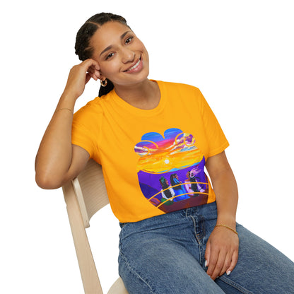 Camiseta unisex de estilo suave Amistad | Amistad azteca | Calpulli | Yollotl | Danza Azteca | Indígena | Danza azteca | Ropa | Ropa