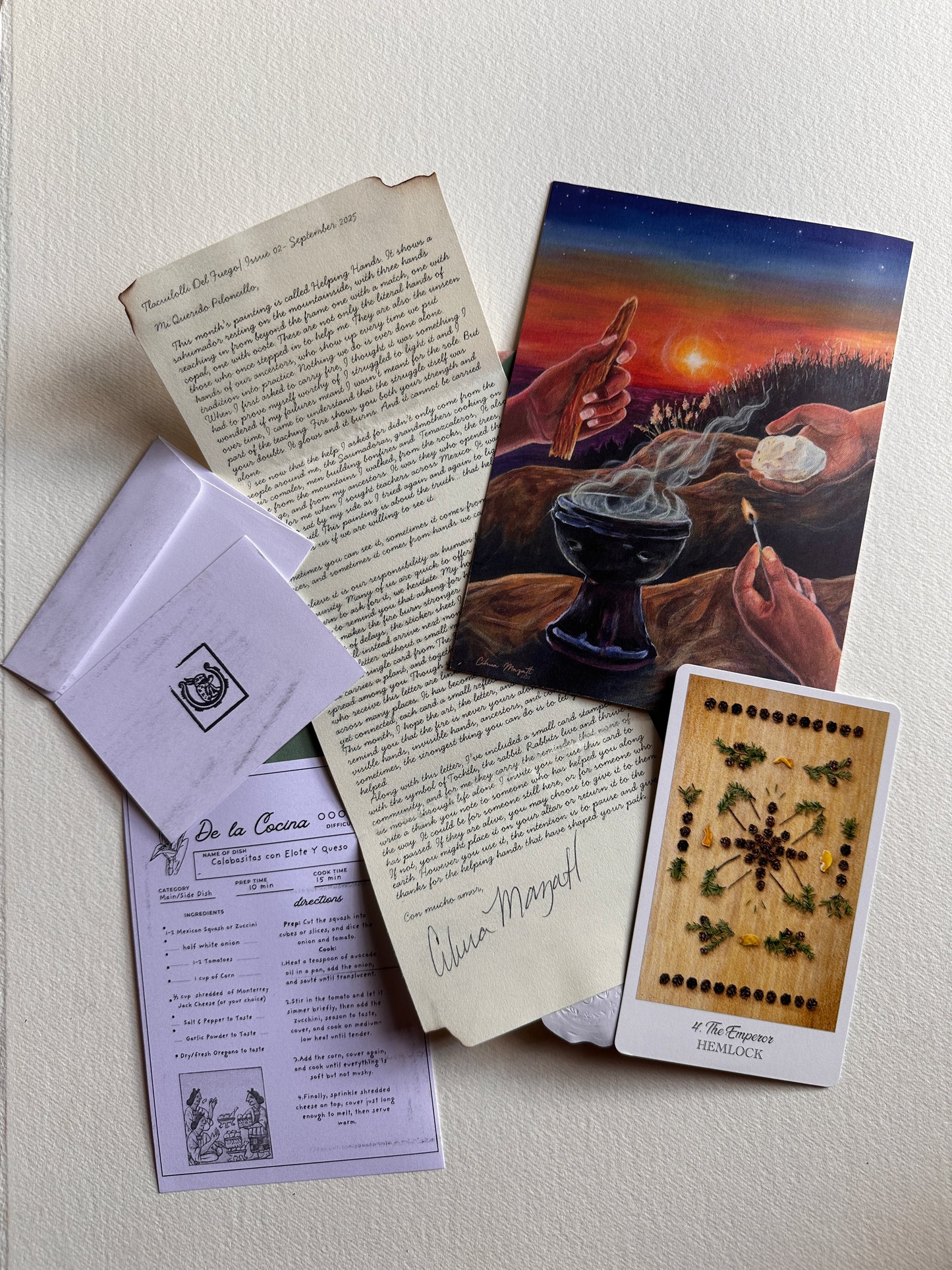 Tlacuilolli Del Fuego Mail Club Subscription| snail mail| art mail