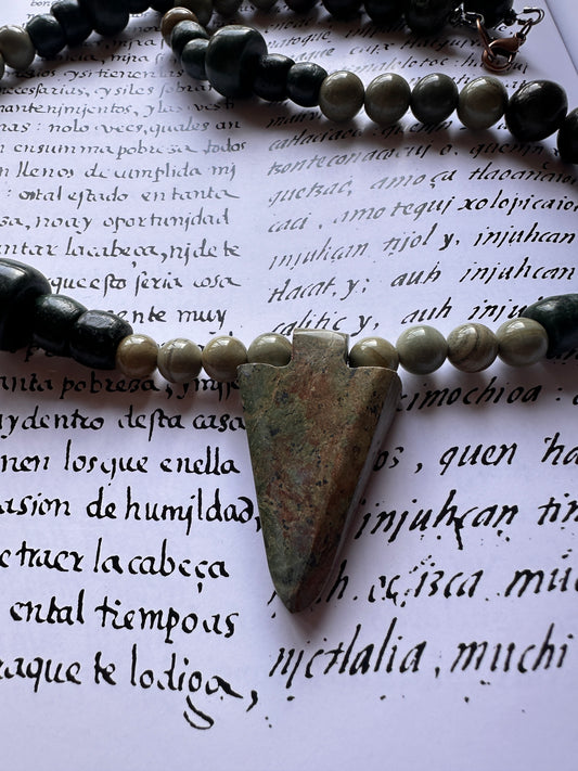 arrow and jade necklace