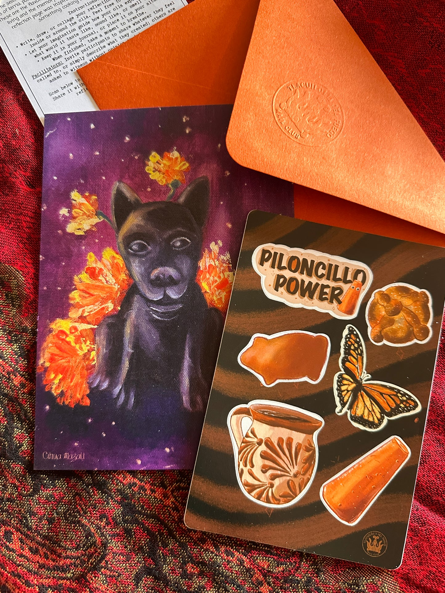 Tlacuilolli Del Fuego Mail Club Subscription| snail mail| art mail