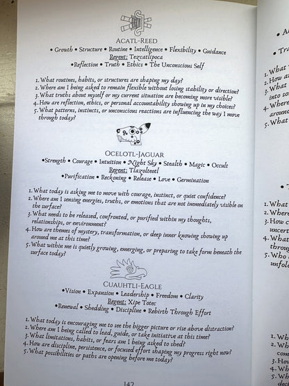 Pre-Order Cualli Tonalli Journal | Tonalpohualli Daily Reflection Journal with 100 Prompts
