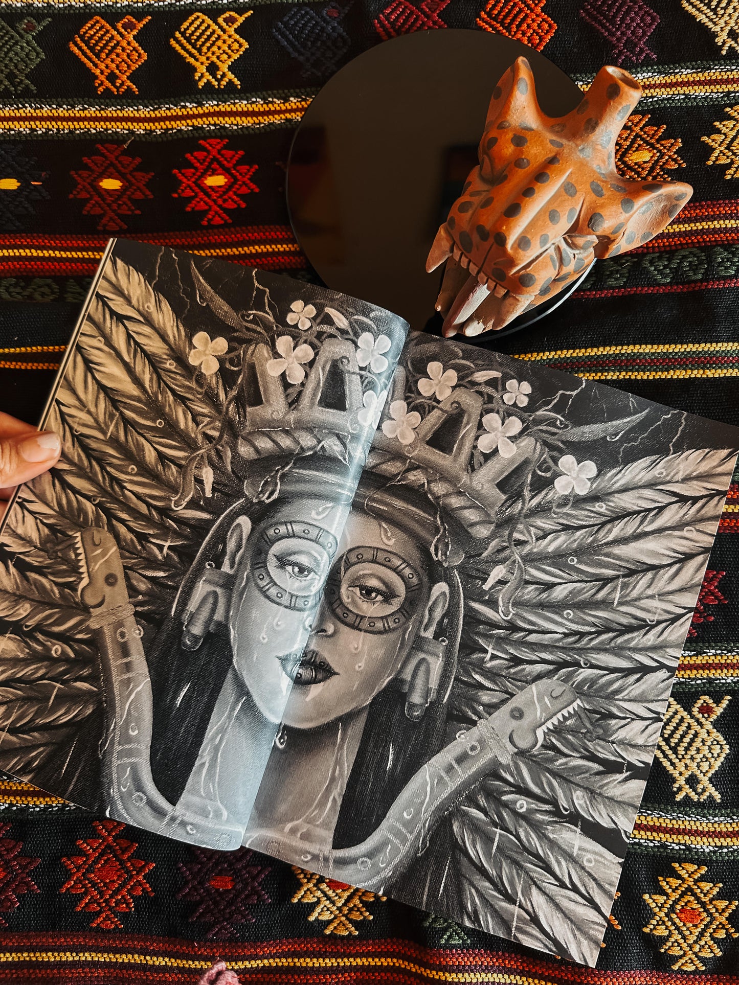 Black & White Edition Tlahtolli Oracle Paperback Book