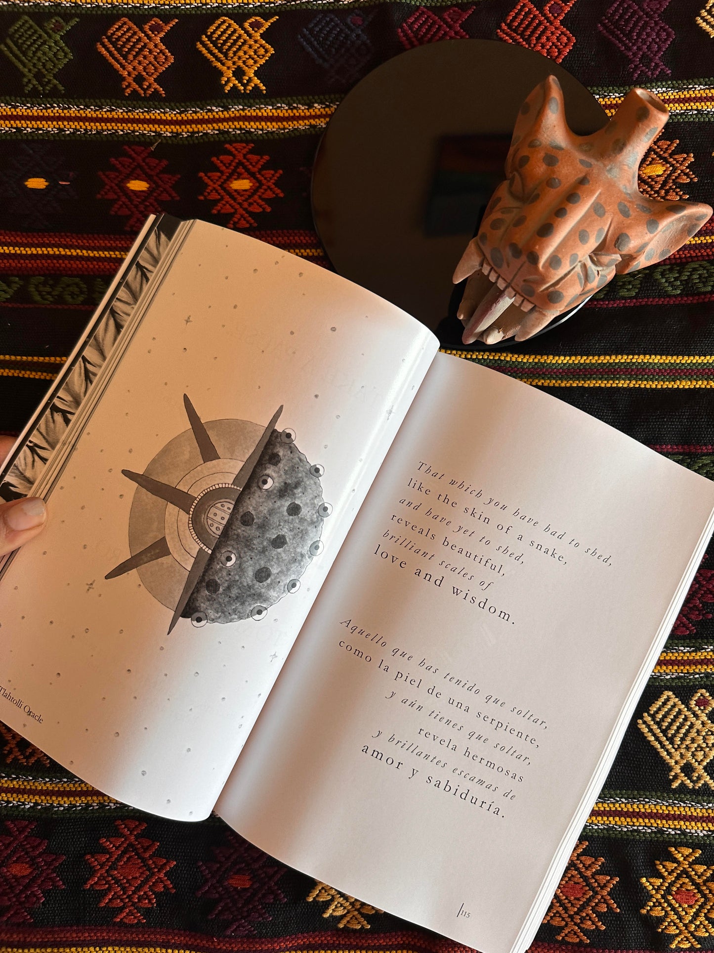 Black & White Edition Tlahtolli Oracle Paperback Book
