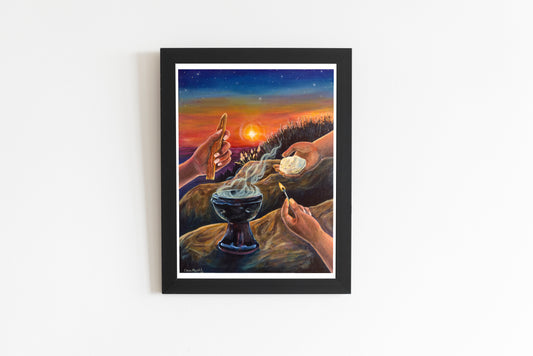 Helping Hands 8.5x11 art print