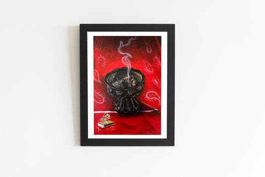 They Said to Throw in the Matches and Hope It Lights 8.5x11 art print