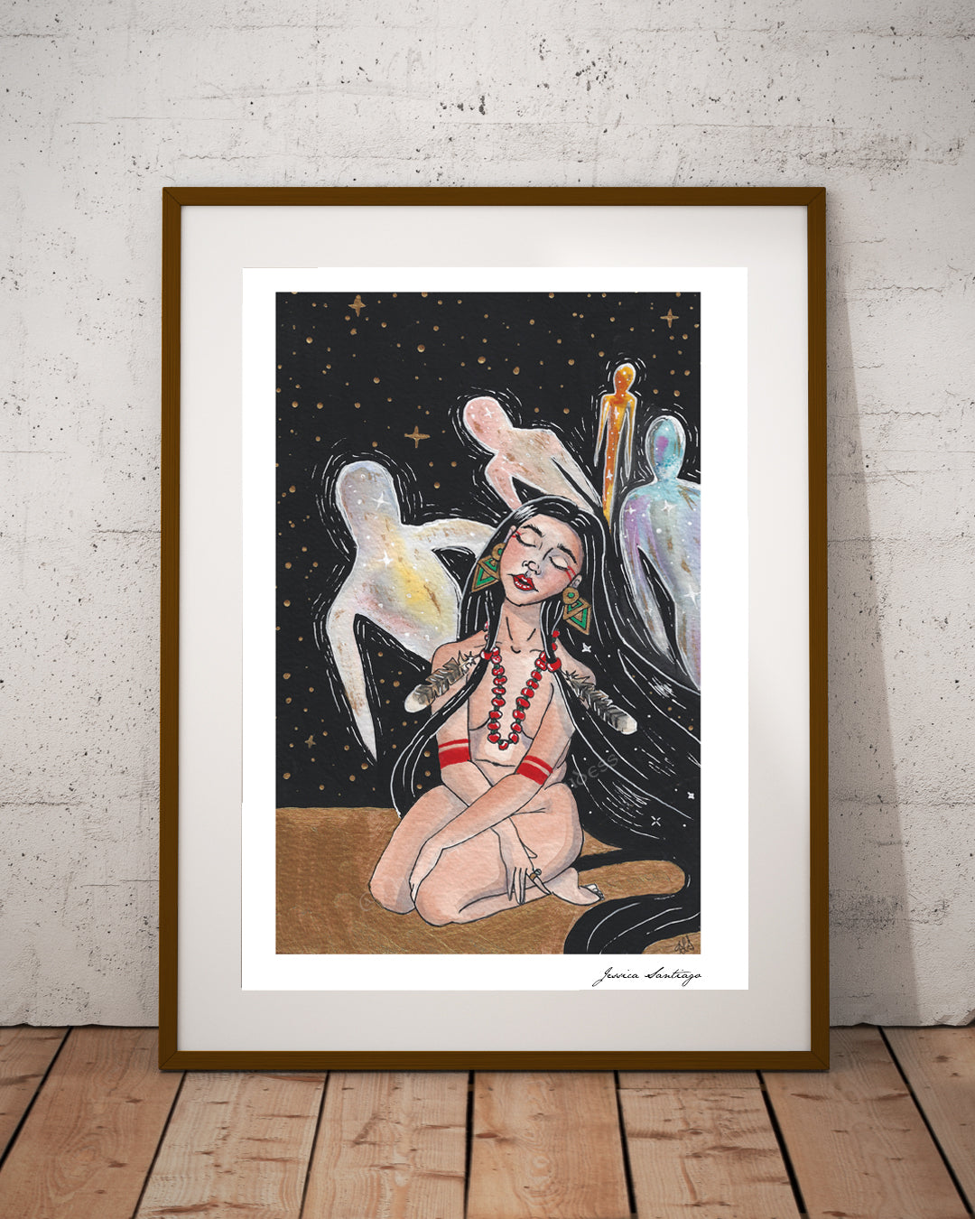 Cosmic Beings Art Print