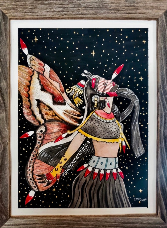 Itzpapalotl Goddess Art Print