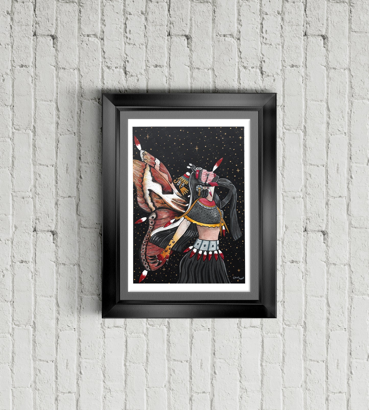 Itzpapalotl Goddess Art Print