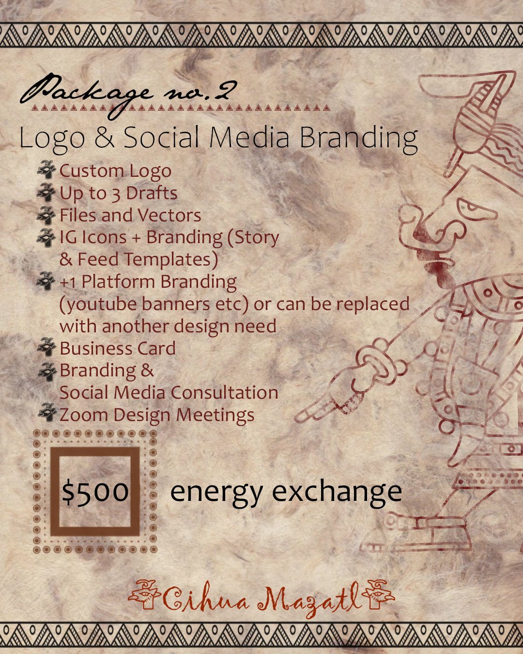 Logo & Social Media Graphic Design Package no.2 β Cihua Mazatl